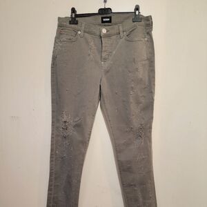 Hudson dark Green Distressed Women's Jeans